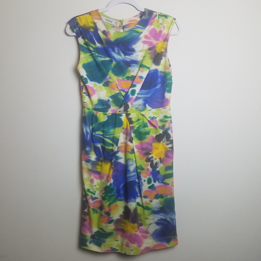 🌻Zara Basics Floral Sheath Dress